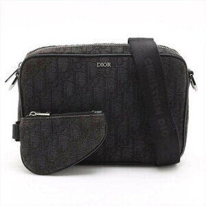 Christian Dior Oblique shoulder bag crossbody messenger black